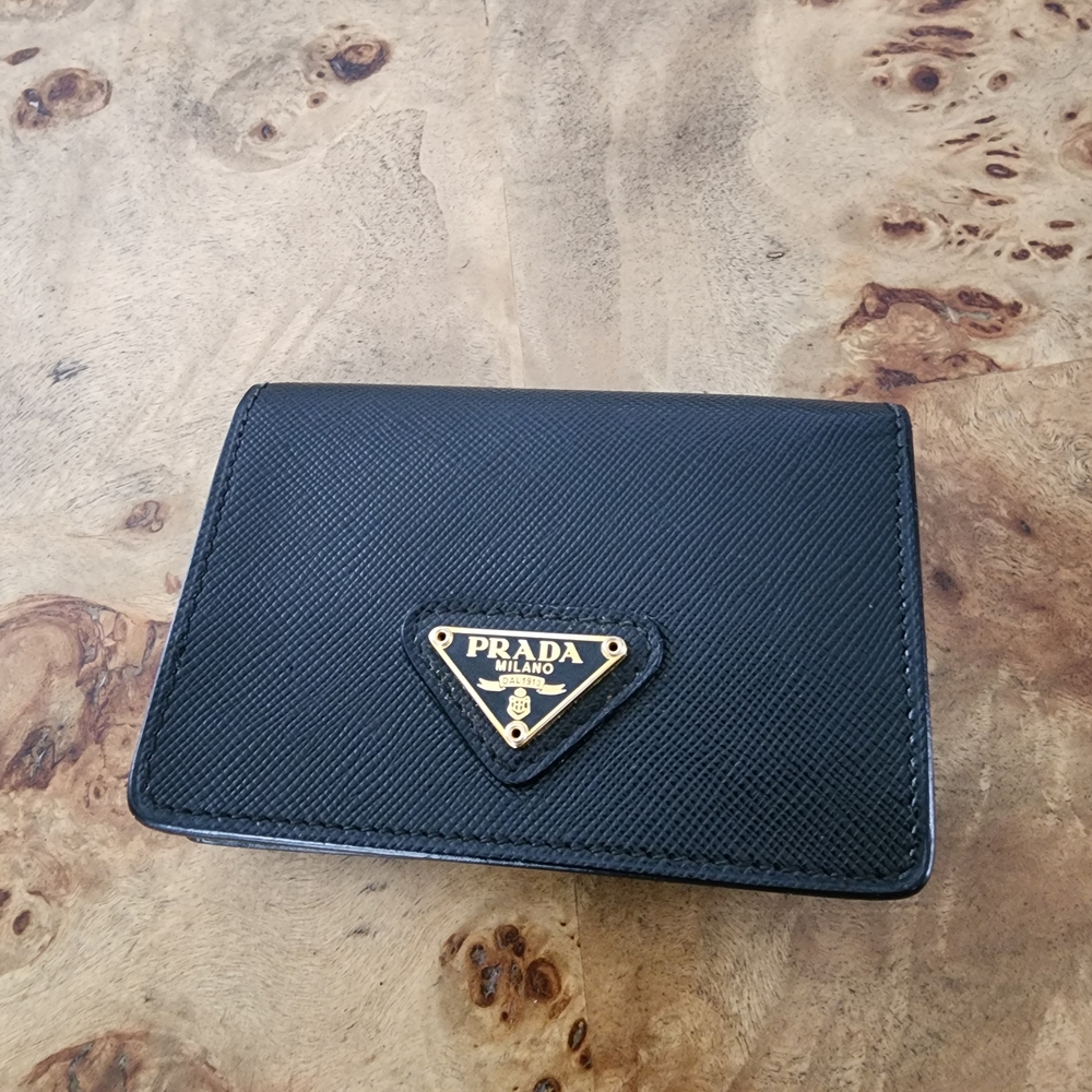 Prada Black Leather Wallet